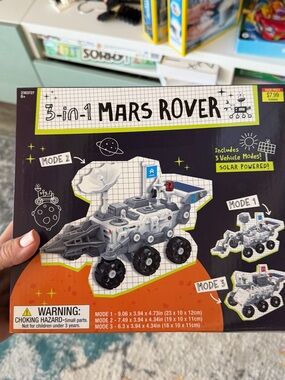 Hobby Lobby 3-in-1 Mars Rover Toy - Gray, Black, White